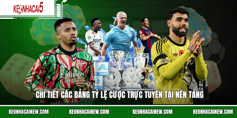Chi tiết các bảng tỷ lệ cược trực tuyến tại nền tảng