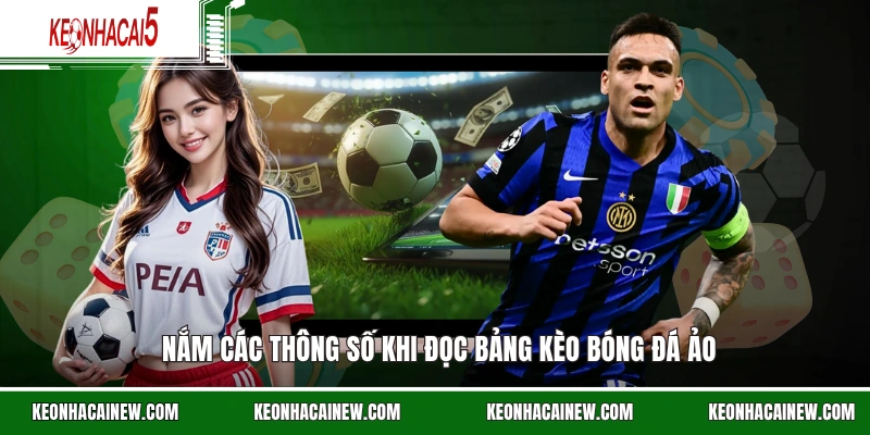 Nắm các thông số khi đọc bảng kèo bóng đá ảo